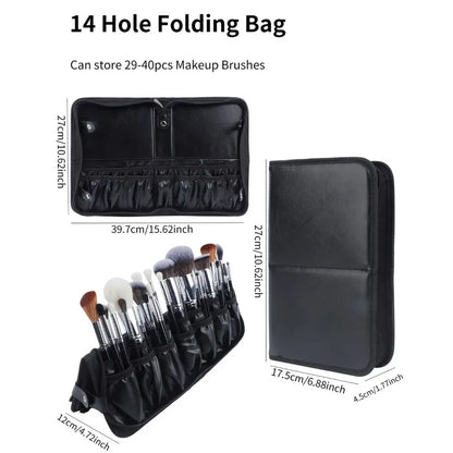 Foldable Makeup Brush Bag