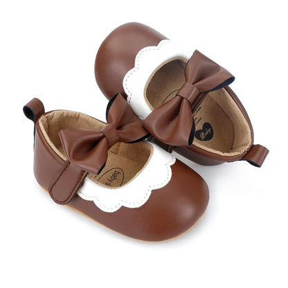 0-18M Baby Girl Soft PU Leather Shoes