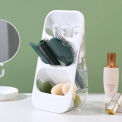 3 Grids Makeup Brushes Storage Box