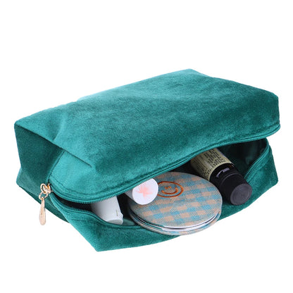 1 Pc Velvet Women Cosmetic Bag Travel
