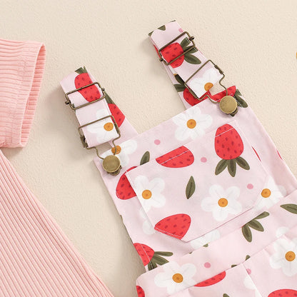 2Pcs Solid Color Ribbed Short Sleeve Clothing Set