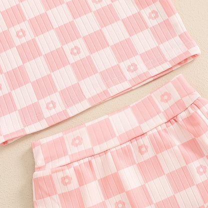 Baby Girls Summer Short Sleeve Clothing Set