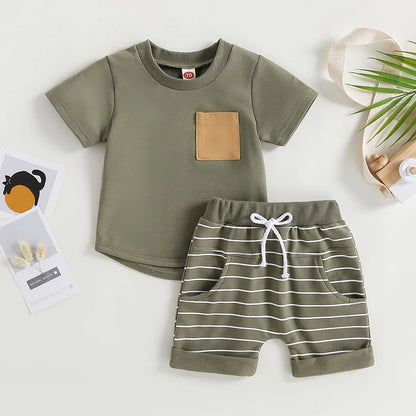 0-4Years 2Pcs Baby Boy Summer Clothing Set