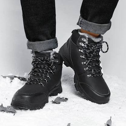 Men's Pu Leather Waterproof Sneakers