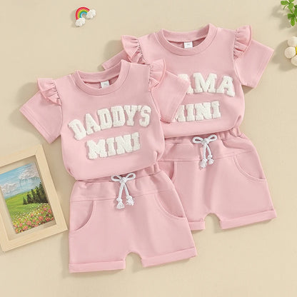 0-3Y Toddler Baby Girl Summer Short Clothing Set
