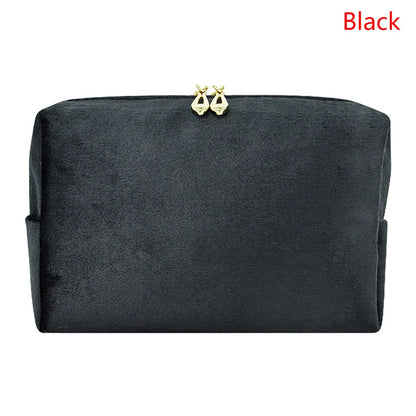 1 Pc Velvet Women Cosmetic Bag Travel