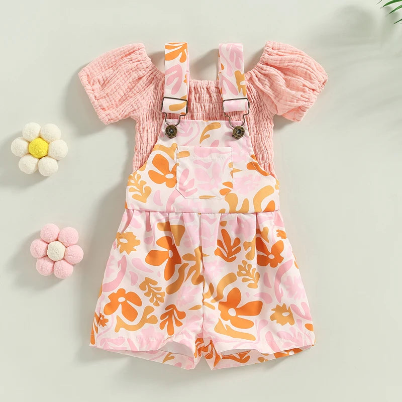 0-5Years 2Pcs Kids Girls Summer Clothing Set