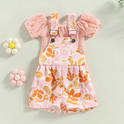 0-5Years 2Pcs Kids Girls Summer Clothing Set