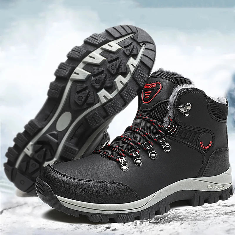 Men's Pu Leather Waterproof Sneakers