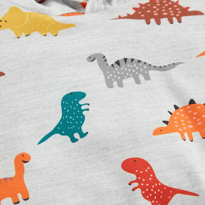 1-6Y Summer Kids Boy Cartoon Print Clothing Set