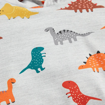 1-6Y Summer Kids Boy Cartoon Print Clothing Set