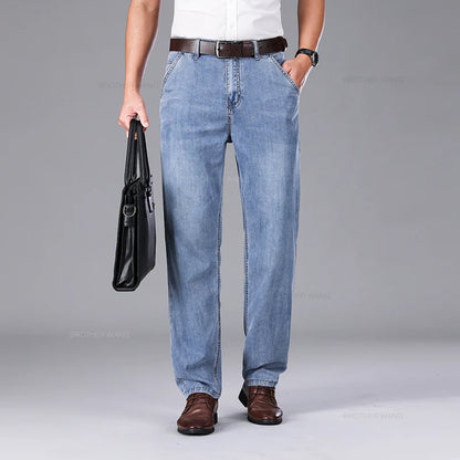 Men's Summer Ultra-thin Lyocell Ice Silk Jeans