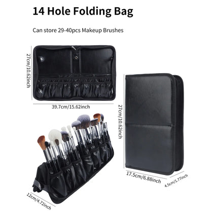 Foldable Makeup Brush Bag