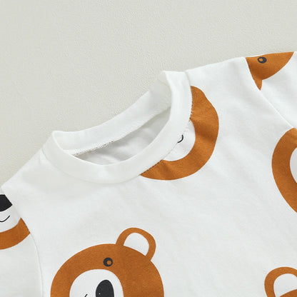 2Pcs 0-3Years Toddler Baby Boy Summer Outfits Set