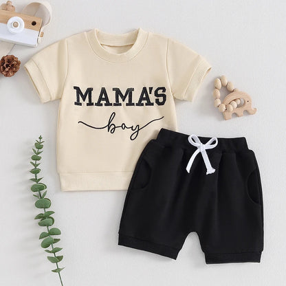 2Pcs 0-3Y Summer Baby Boy Short Sleeve Outfits Set