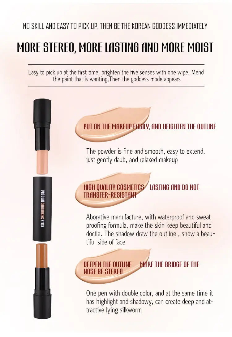 Double-headed Face Concealer Stick