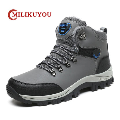 Men's Pu Leather Waterproof Sneakers