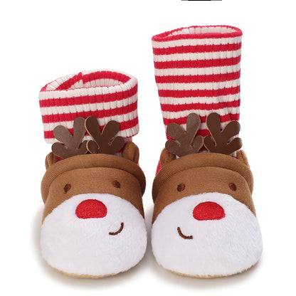 0-18M Newborn Baby Boy Cotton Non-slip Floor Socks Shoes