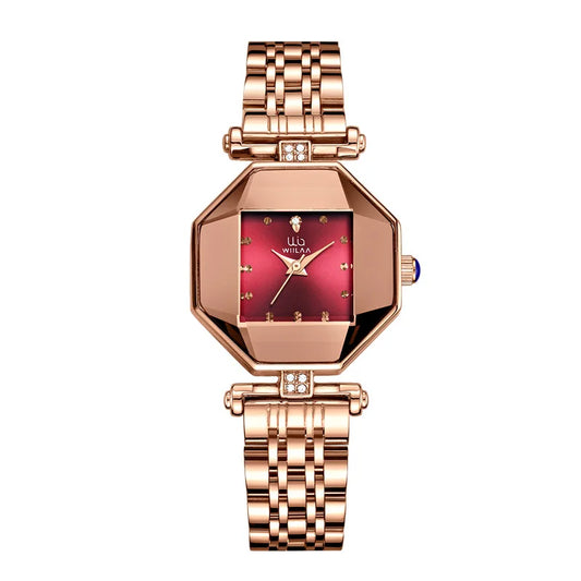 Luxury Stainless Steel Diamond Wrist Watch