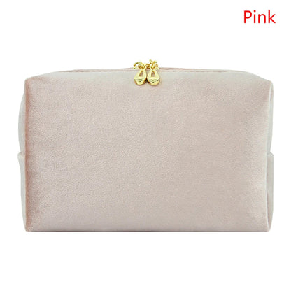 1 Pc Velvet Women Cosmetic Bag Travel