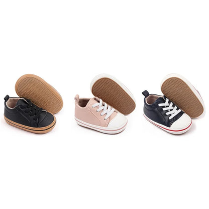 0-18M PU Leather Anti-Slip Sole First Walker Shoes