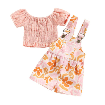 0-5Years 2Pcs Kids Girls Summer Clothing Set