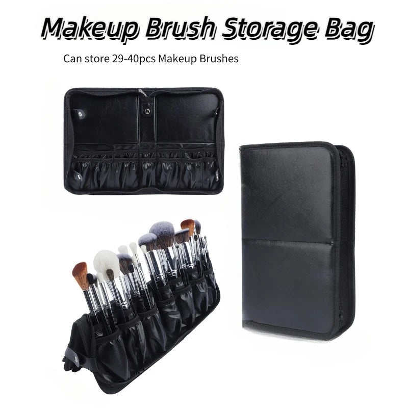 Foldable Makeup Brush Bag