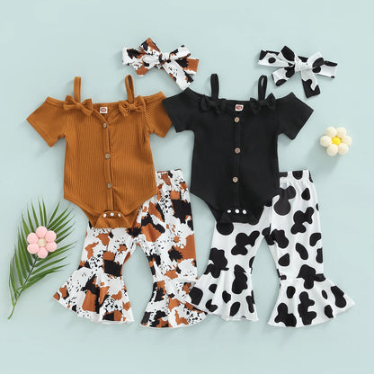 3Pcs 0-24M Infant Baby Girl Summer Clothing Set