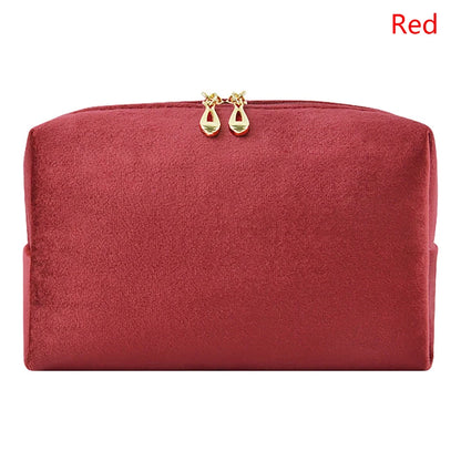1 Pc Velvet Women Cosmetic Bag Travel