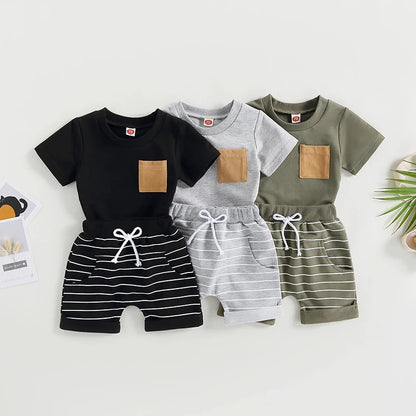 0-4Years 2Pcs Baby Boy Summer Clothing Set