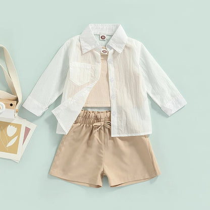 0-6Years Toddler Baby Girl 3Pcs Summer Clothing Set