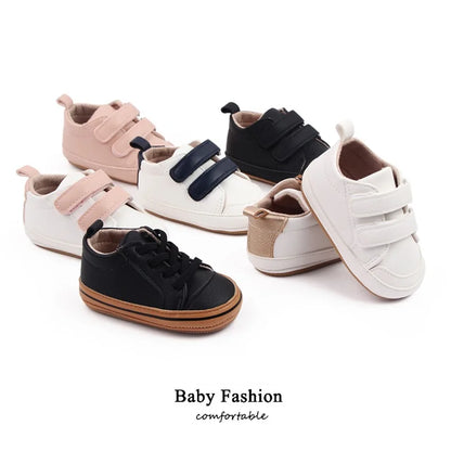 0-18M PU Leather Anti-Slip Sole First Walker Shoes