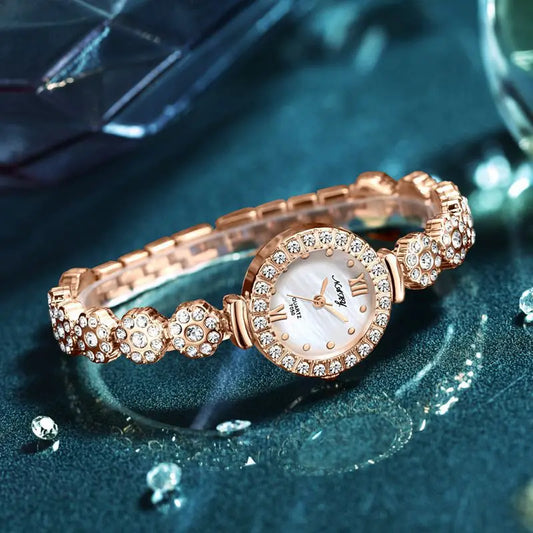 Women Stainless Steel Wristband Business Watch