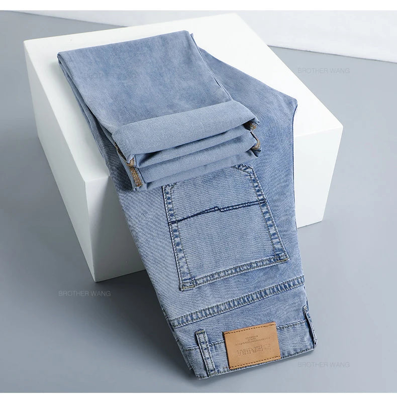 Men's Summer Ultra-thin Lyocell Ice Silk Jeans