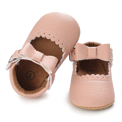 0-18M Infant Baby Girl Soft-Sole Shoes