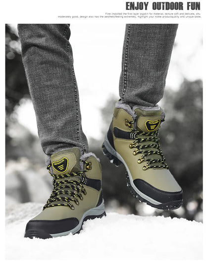 Men's Pu Leather Waterproof Sneakers