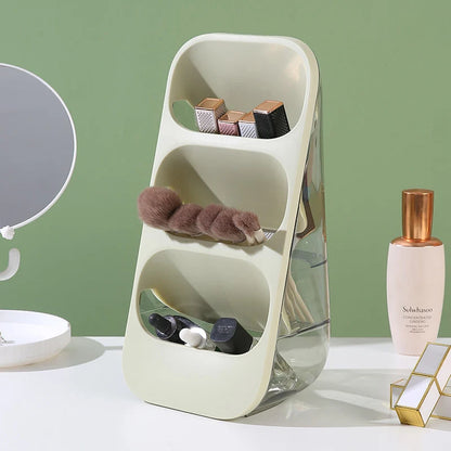 3 Grids Makeup Brushes Storage Box