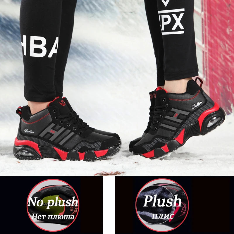 Winter Warm PU Leather Waterproof Boots